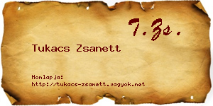 Tukacs Zsanett névjegykártya